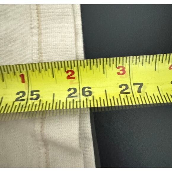 UnTuckit Multistripe Short-Sleeve Henley In Cream/Beige Striped Size Large - Picture 8 of 9